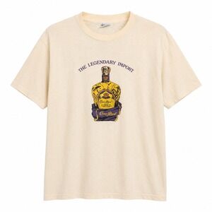 Vintage‎ 80s Crown Royal T Shirt XL Hanes 50/50 Single Stitch Liquor Promo USA